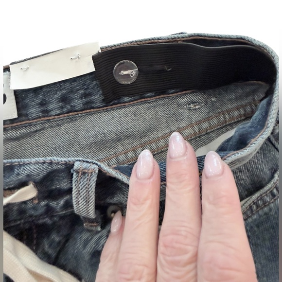 KBB by Kahlana Lynox Barrel Leg Jeans Tie Waist Size 8 NWT - Picture 3 of 7